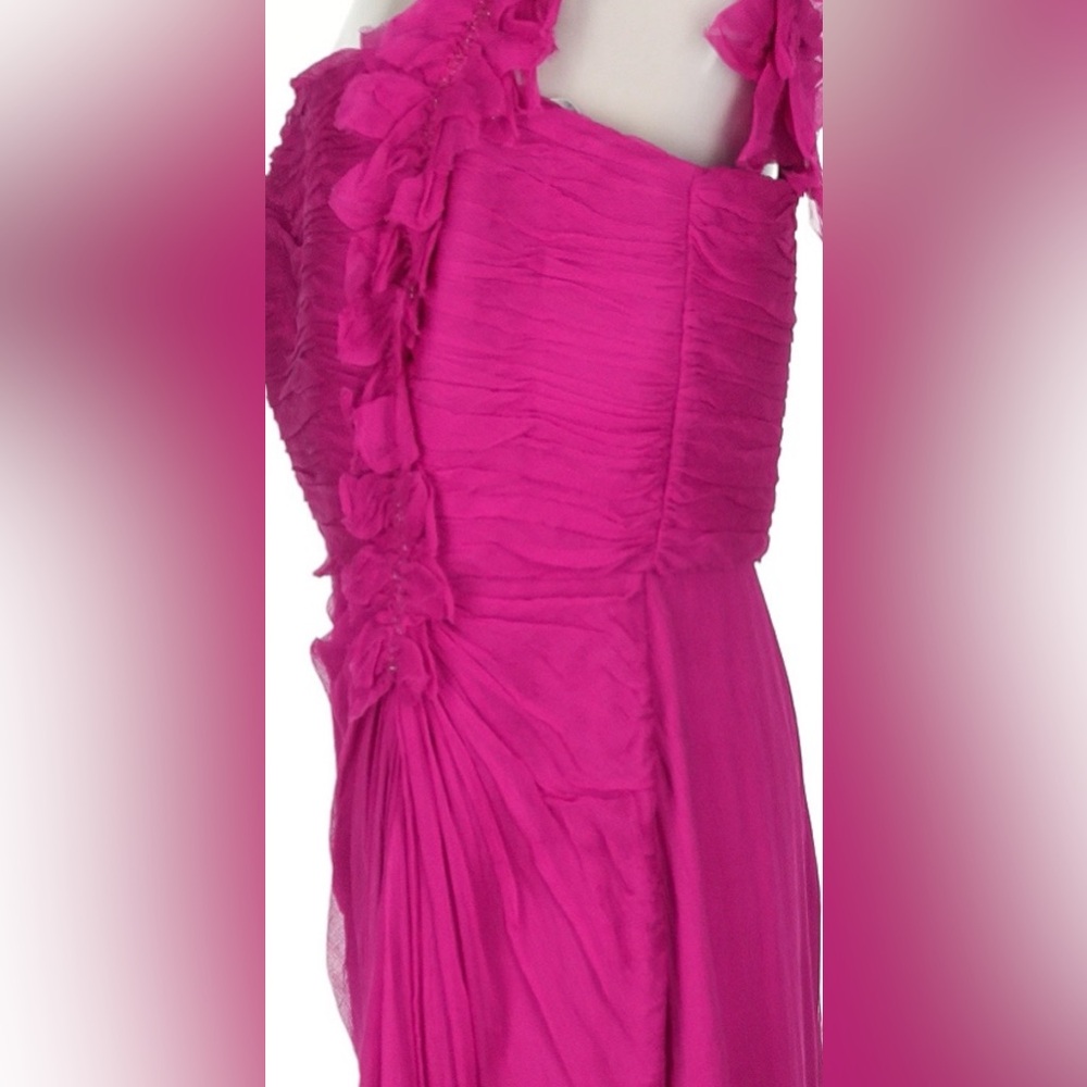 One-Shoulder Tadashi Collection Saks Fifth Avenue Pink Dress Cocktail Sz 12 NWT - Picture 10 of 15